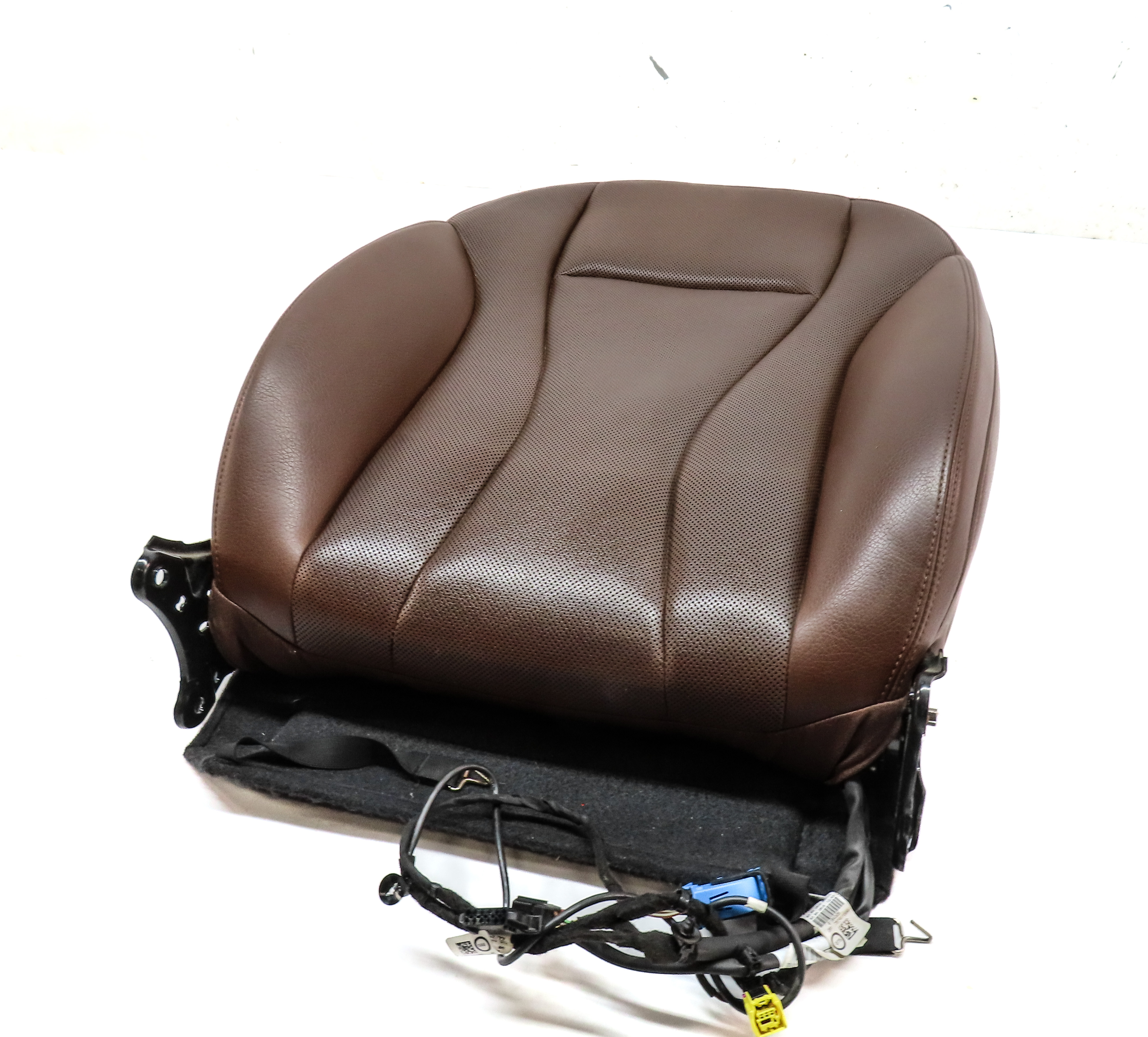 2017 AUDI Q7 (4M) FRONT LEFT DRIVER UPPER HEATED VENTED MEMORY SEAT BACK (BROWN) — exact item pictured